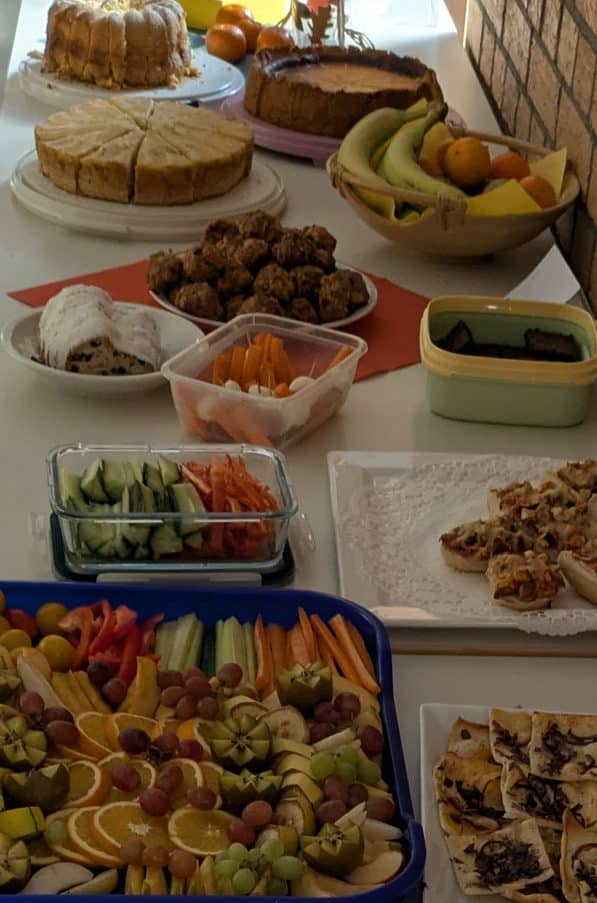 Blick auf das Buffet